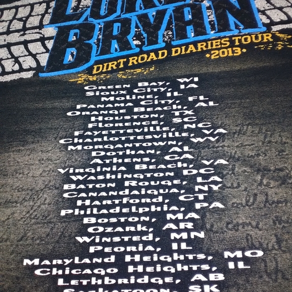 NEW ADULT SMALL LUKE BRYAN CONCERT TEE - Picture 7 of 8